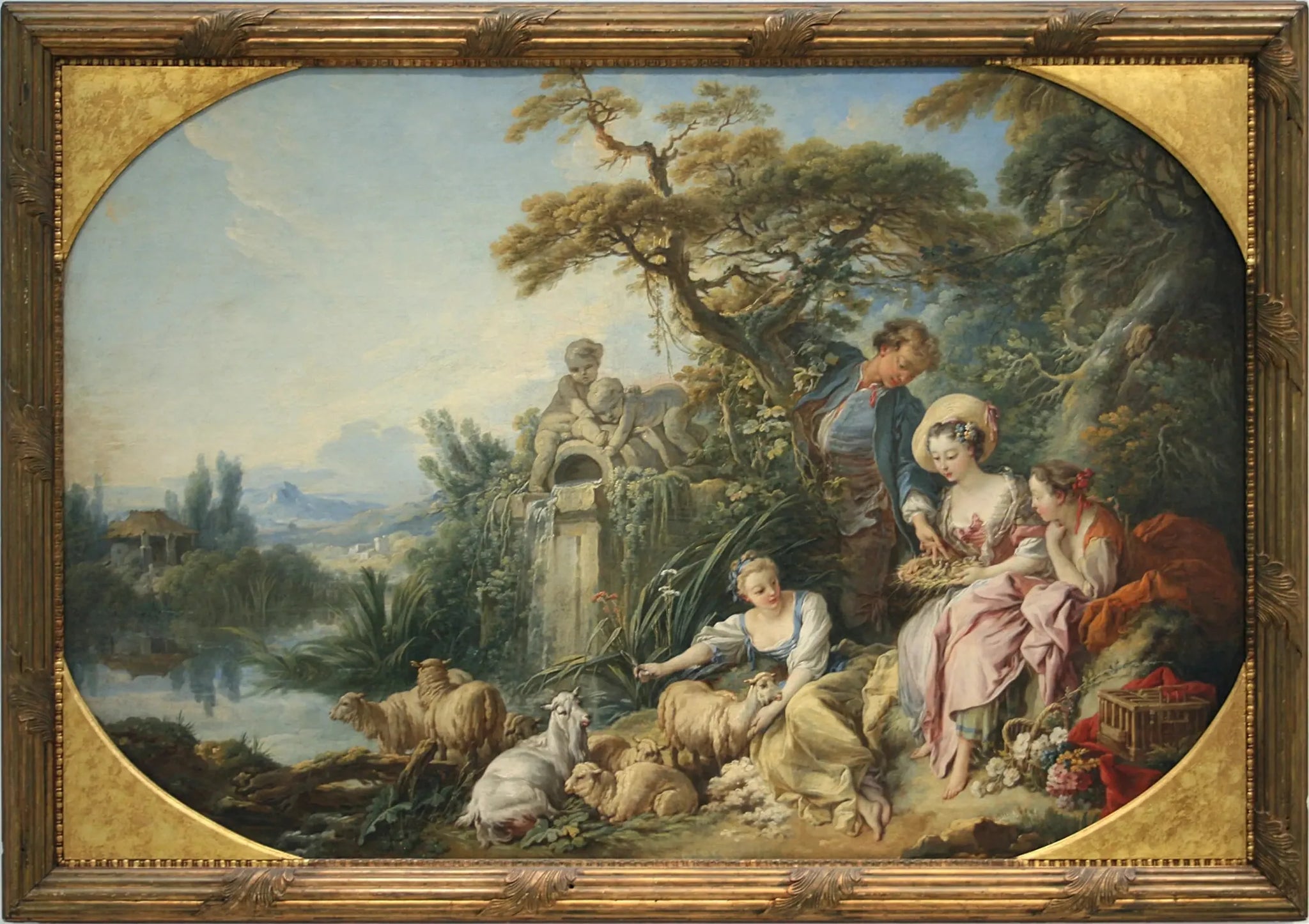 Le Nid - François Boucher image 1 reproduction artisanale de tableau