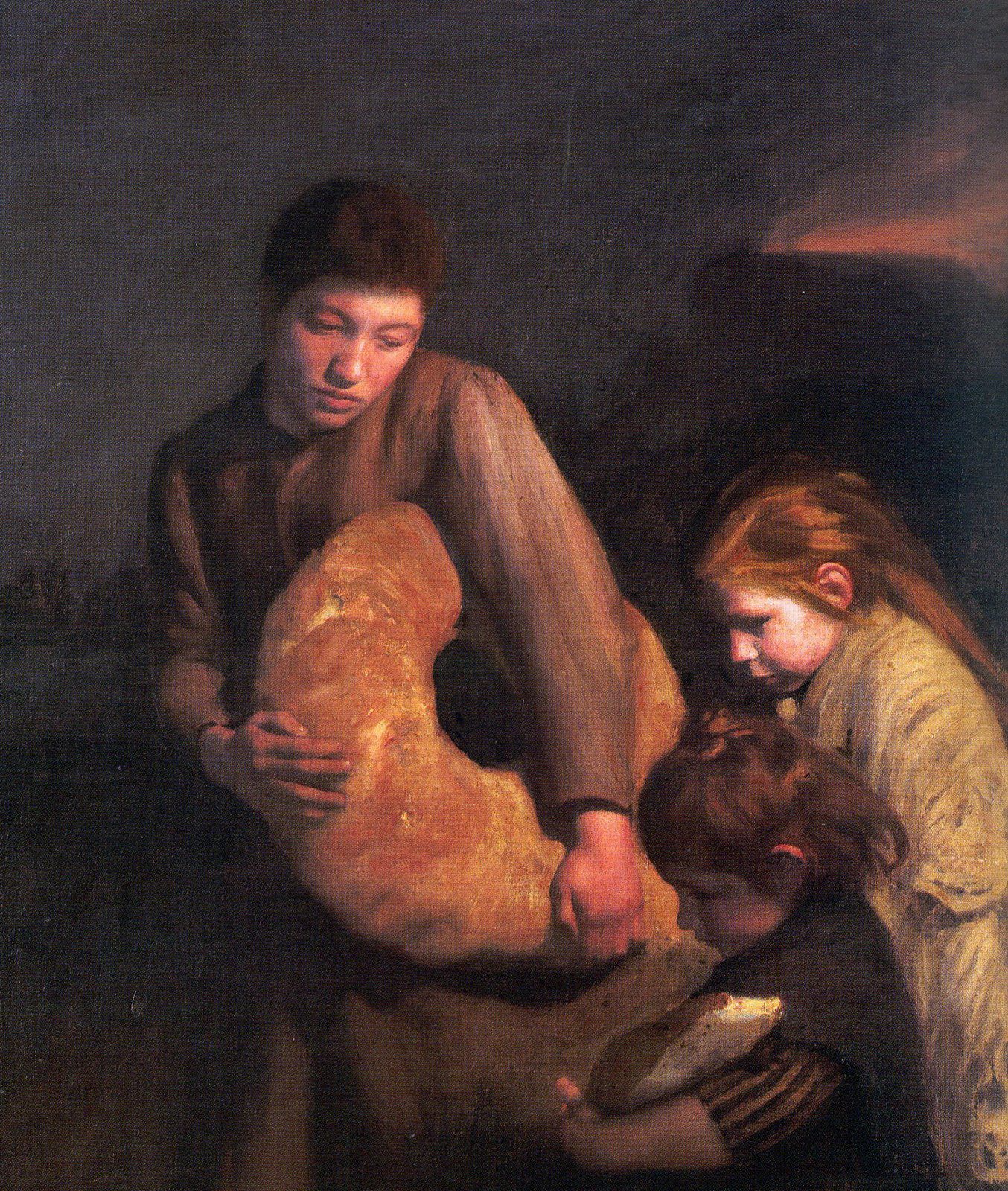 Le Pain - Émile Friant image 1 reproduction d’œuvre d’art à l’huile