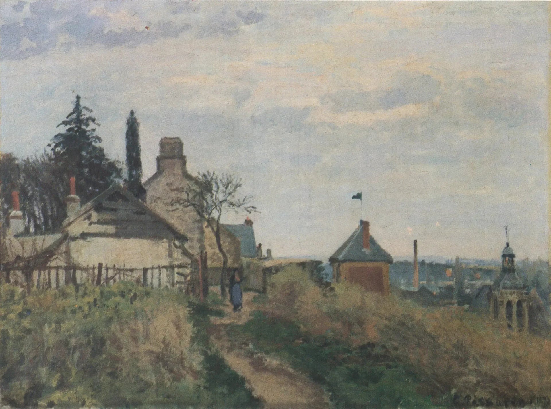 Le Palais de Justice, Pontoise - Camille Pissarro image 1 reproduction réalisée par Alpha Reproduction