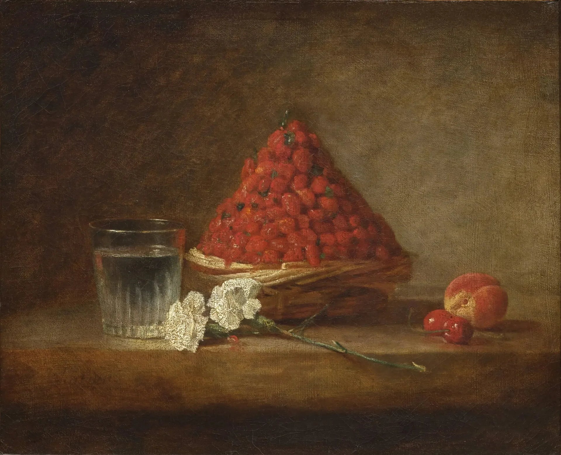 Le Panier de fraises - Jean Siméon Chardin image 1 reproduction d’œuvre d’art à l’huile