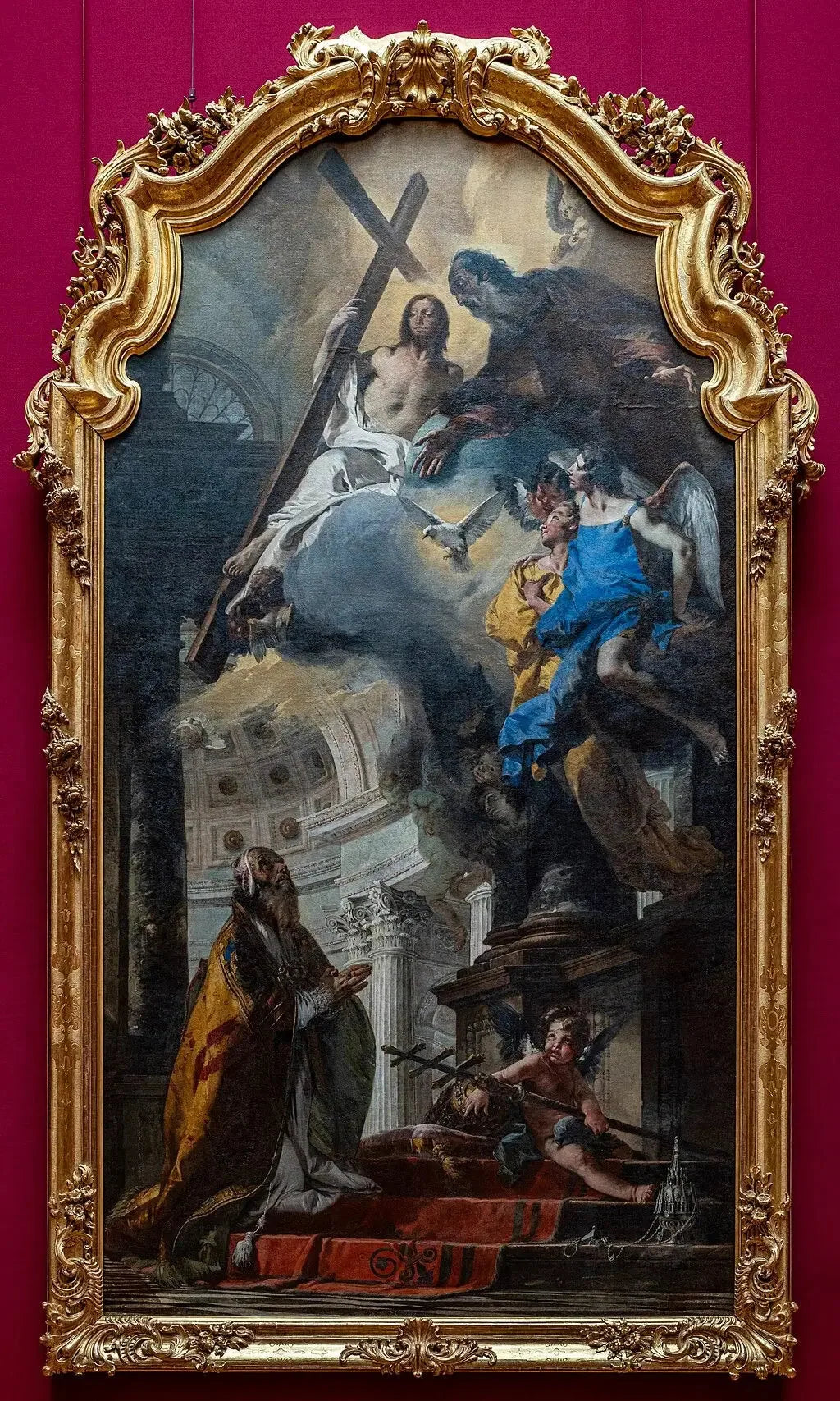 Le pape saint Clément adorant la Trinité - Giovanni Battista Tiepolo image 1 copie de tableau peinte à la main