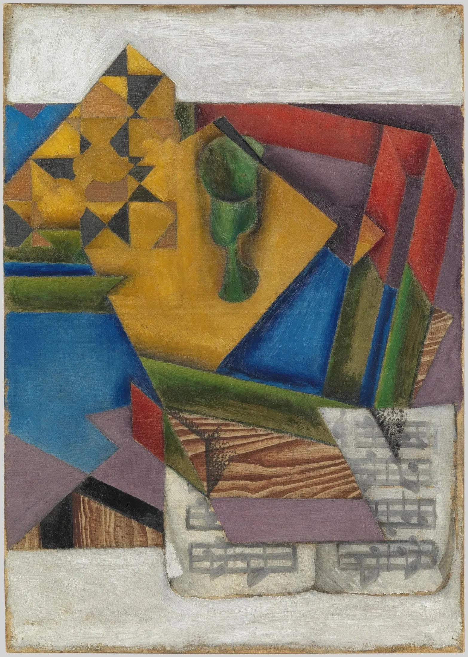 Le Papier à musique - Juan Gris image 1 reproduction réalisée par Alpha Reproduction