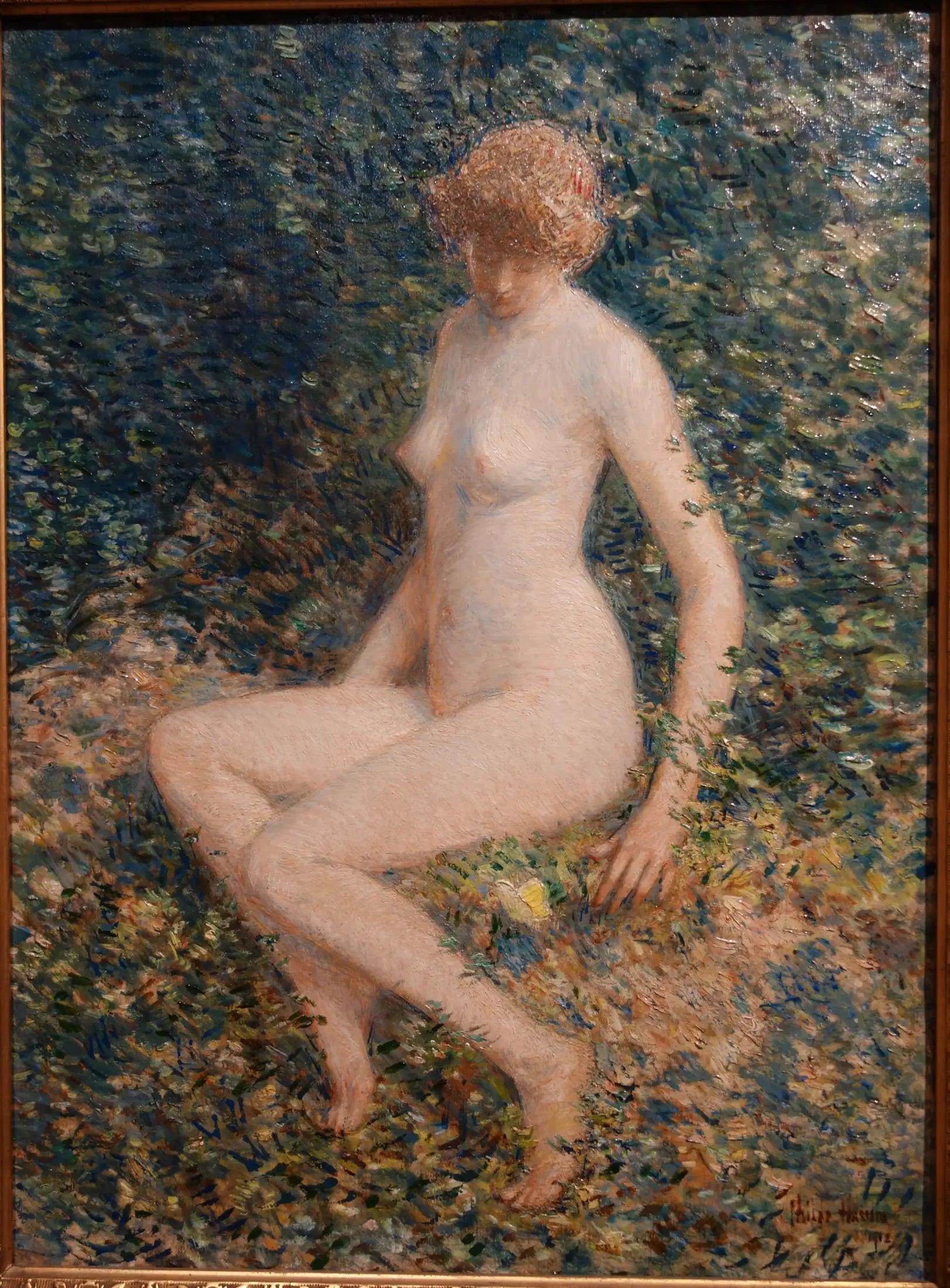 Le papillon - Childe Hassam image 1 reproduction artisanale de tableau