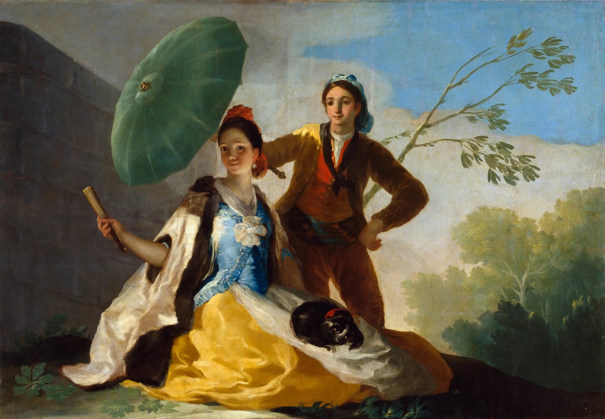 Le Parasol - Francisco de Goya image 1 copie peinte à la main à l’huile