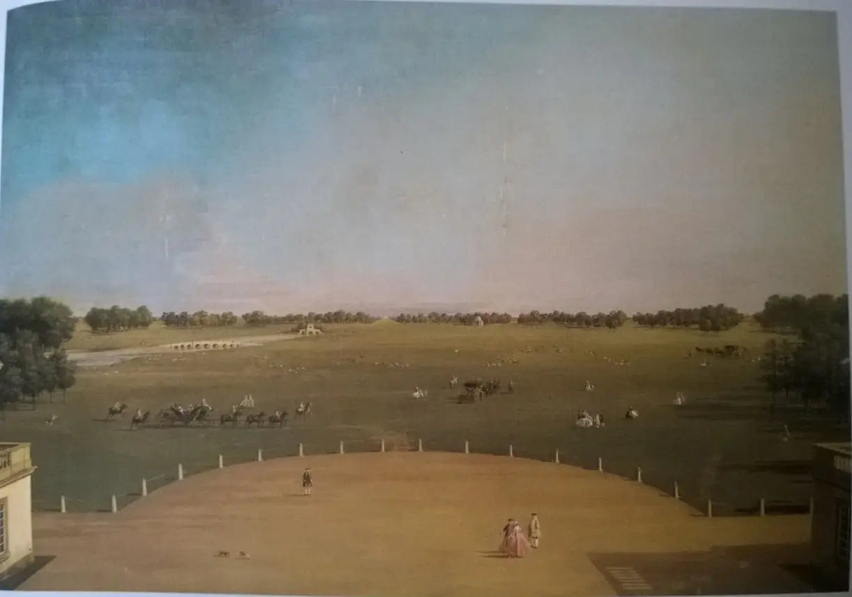 Le Parc de Badminton depuis Badminton House - Canaletto image 1 copie de tableau peinte à la main