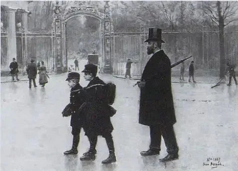 Le Parc Monceau - Jean Béraud image 1 tableau peint à l’huile sur toile