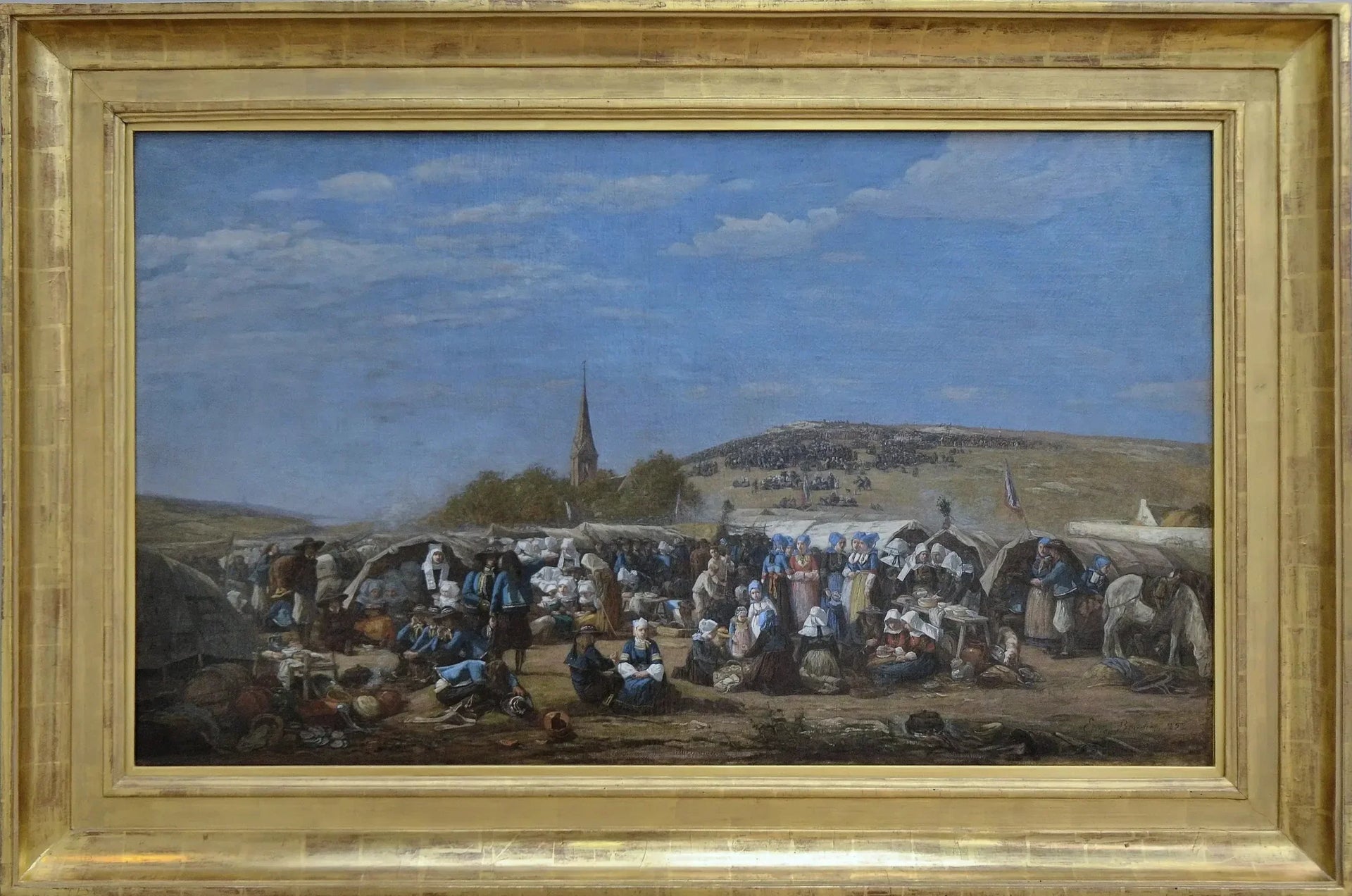 Le Pardon de Sainte-Anne-La-Palud - Eugène Boudin image 1 reproduction artisanale de tableau
