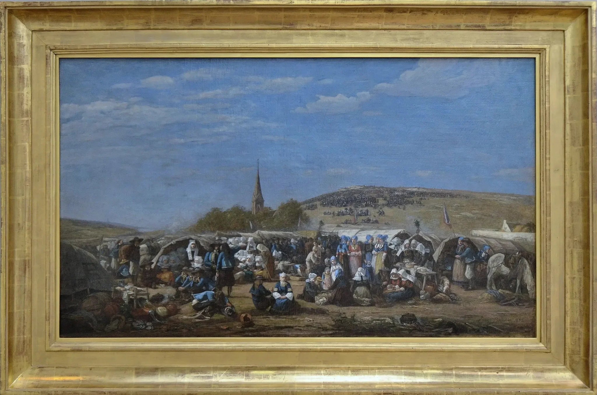 Le Pardon de Sainte-Anne-La-Palud - Eugène Boudin image 1 reproduction artisanale de tableau