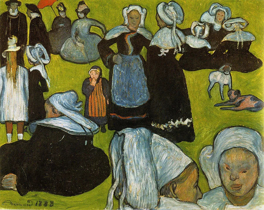 Le Pardon - Émile Bernard image 1 copie peinte à la main à l’huile
