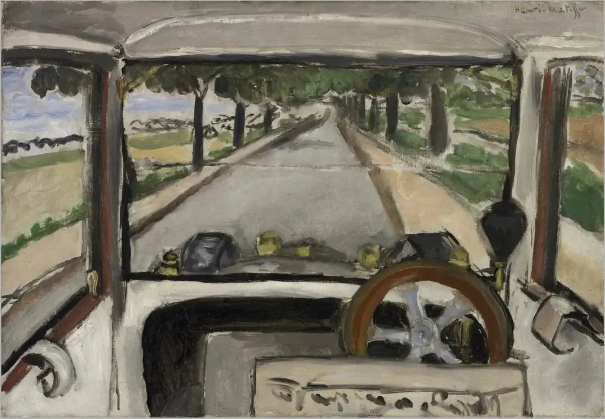 Le Pare-brise, sur la route de Villacoublay - Henri Matisse image 1 tableau peint à l’huile sur toile