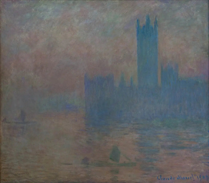 Le Parlement de Londres, effet de brouillard - Claude Monet