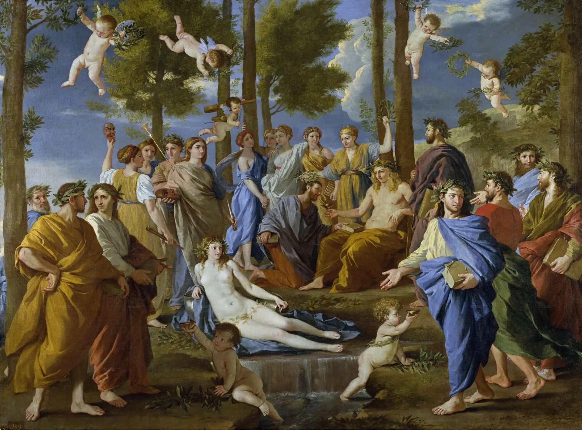 Le Parnasse - Nicolas Poussin image 1 reproduction réalisée par Alpha Reproduction