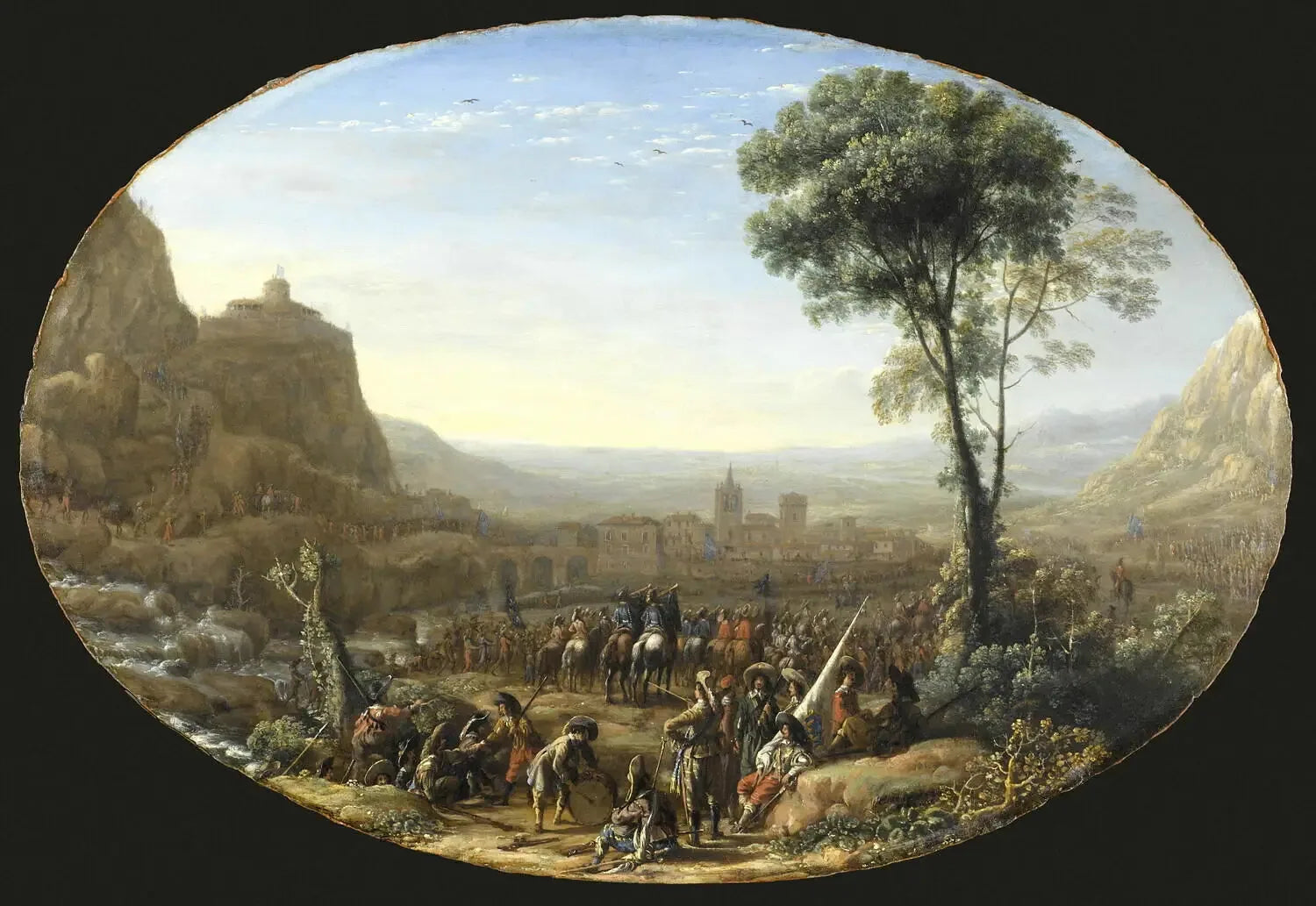 Le Pas de Suse forcé par Louis XIII - Claude Lorrain image 1 copie peinte à la main à l’huile