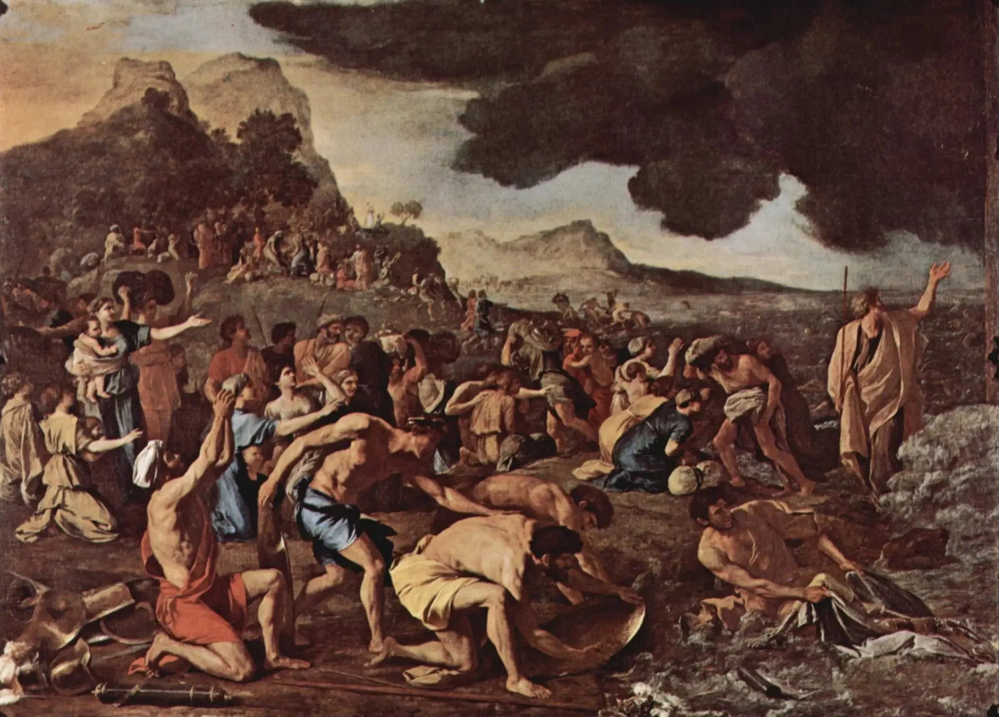 Le Passage de la mer Rouge - Nicolas Poussin image 1 copie peinte à la main à l’huile