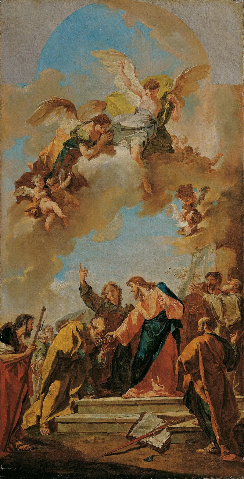 Le passage des clés à Peter - Giovanni Battista Pittoni