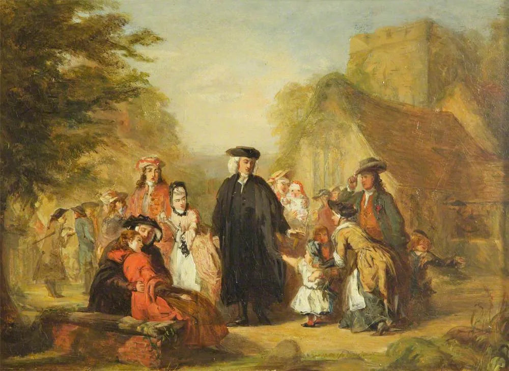 Le pasteur du village - William Powell Frith image 1 reproduction réalisée par Alpha Reproduction