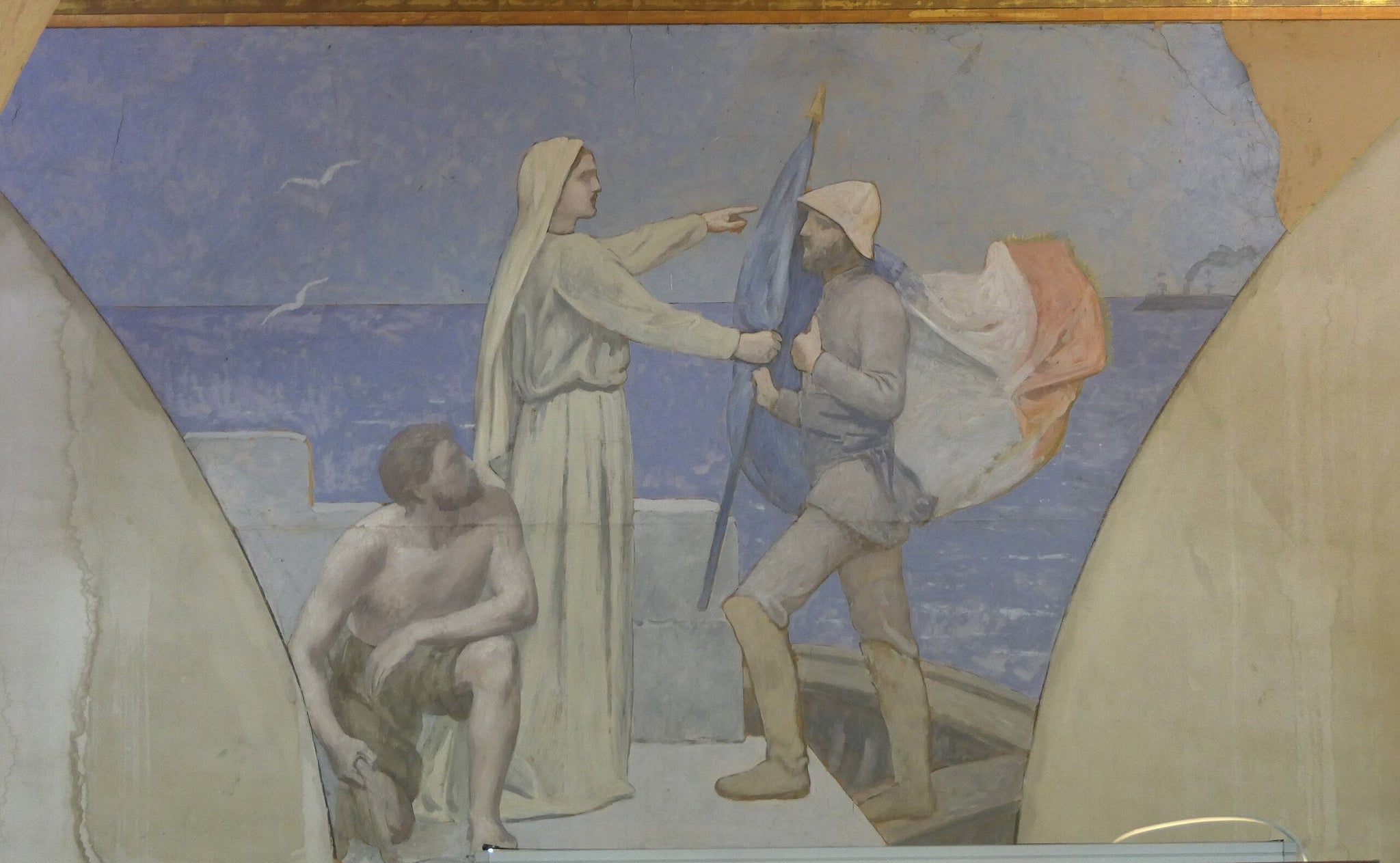 Le patriotisme - Pierre Puvis de Chavannes image 1 tableau peint à l’huile sur toile