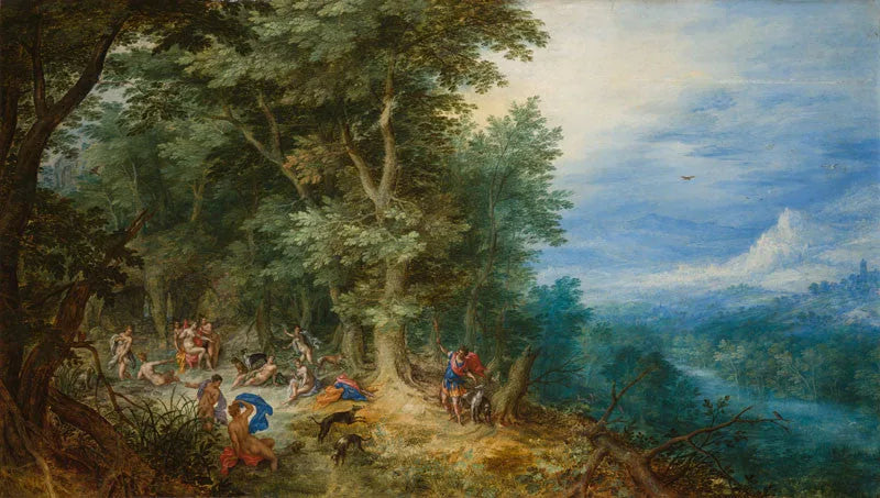 Le paysage avec Diane et Actéon - Jan Brueghel l'Ancien