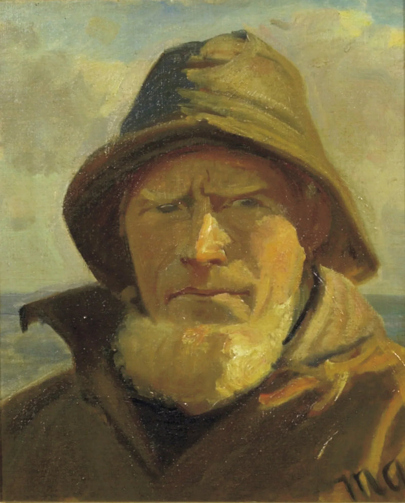 Le pêcheur de Skagen Lars Kruse. - Michael Peter Ancher