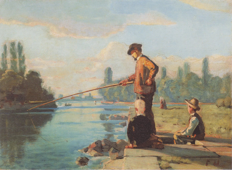 Le pêcheur - Ferdinand Hodler