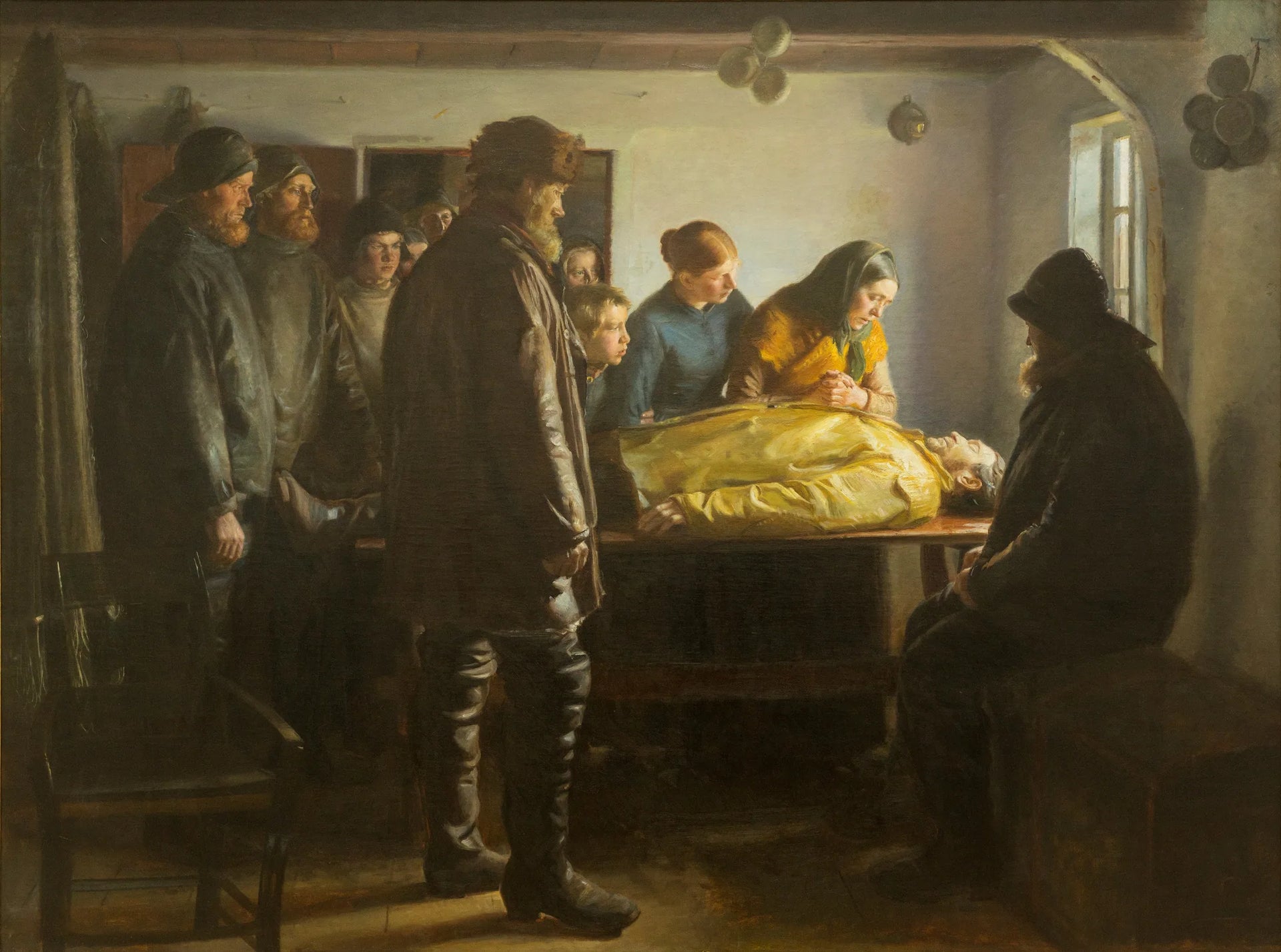 Le Pêcheur noyé - Michael Peter Ancher image 1 reproduction d’œuvre d’art à l’huile