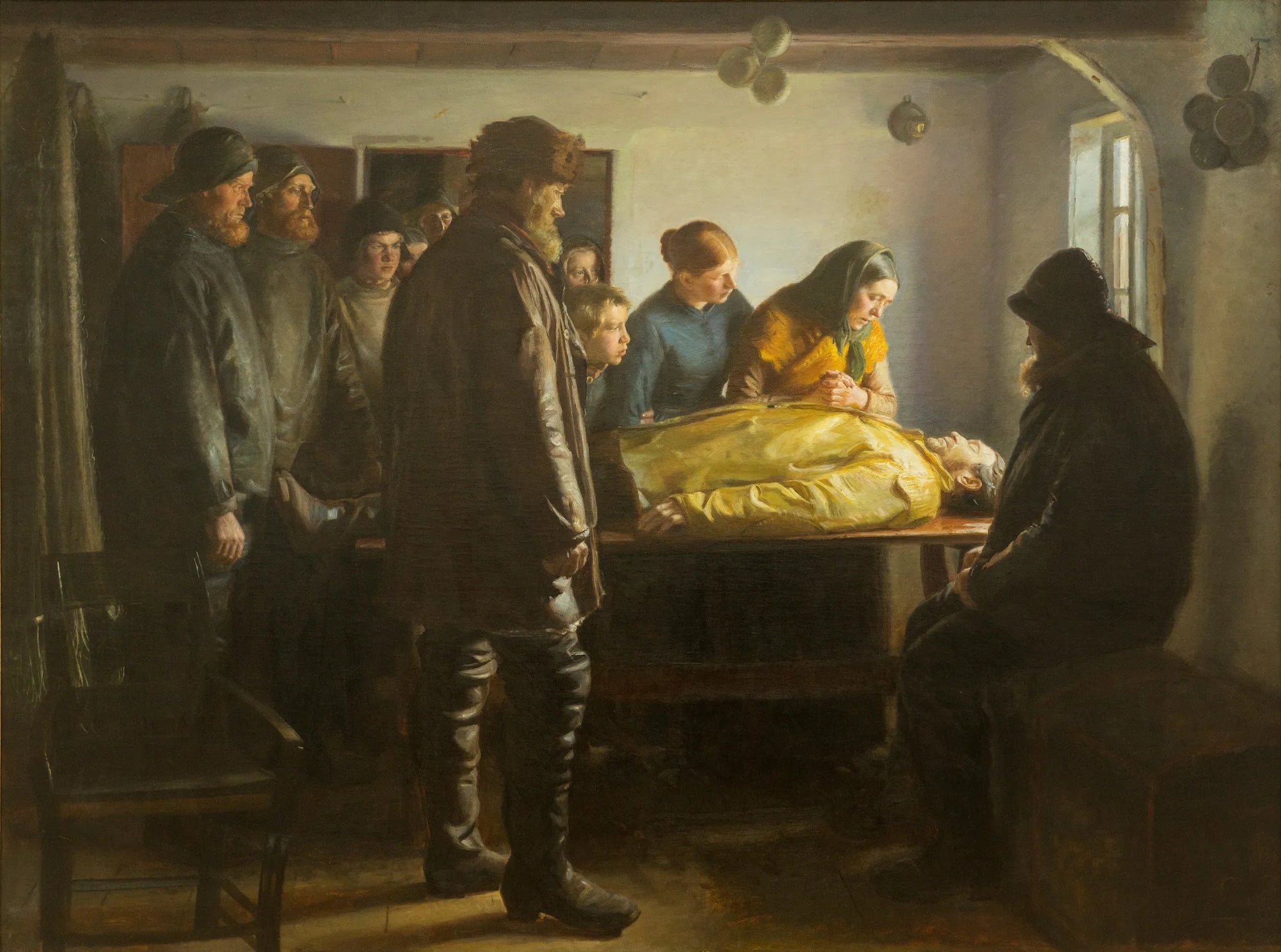 Le Pêcheur noyé - Michael Peter Ancher image 1 reproduction d’œuvre d’art à l’huile