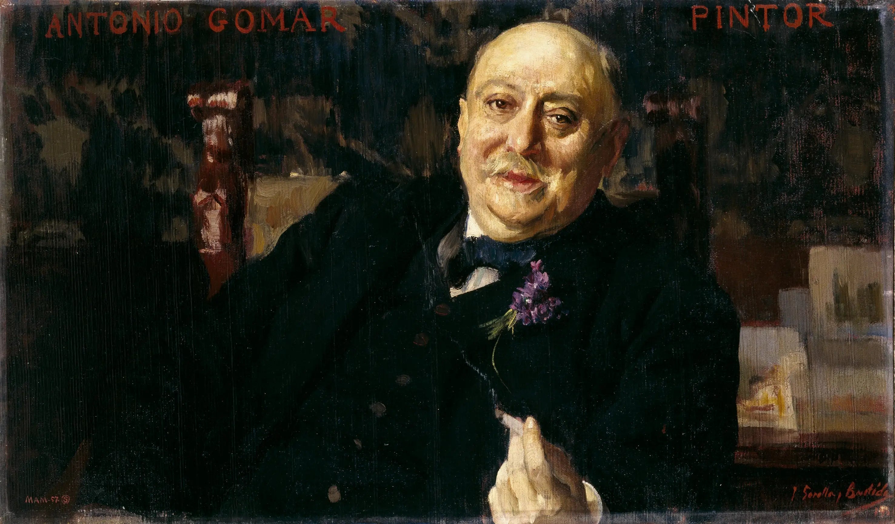 Le peintre Antonio Gomar y Gomar - Joaquín Sorolla image 1 reproduction artisanale de tableau
