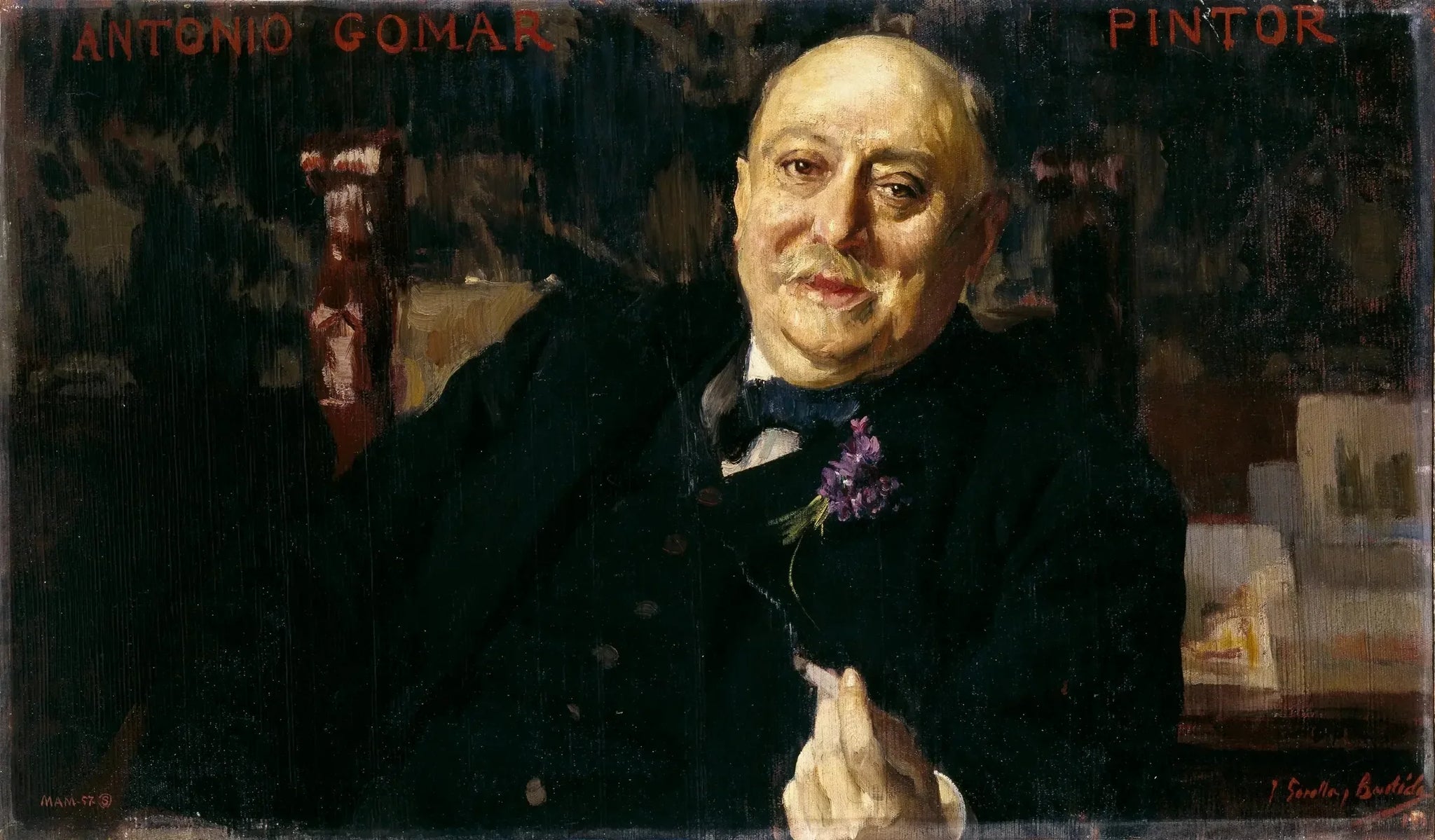 Le peintre Antonio Gomar y Gomar - Joaquín Sorolla image 1 reproduction artisanale de tableau
