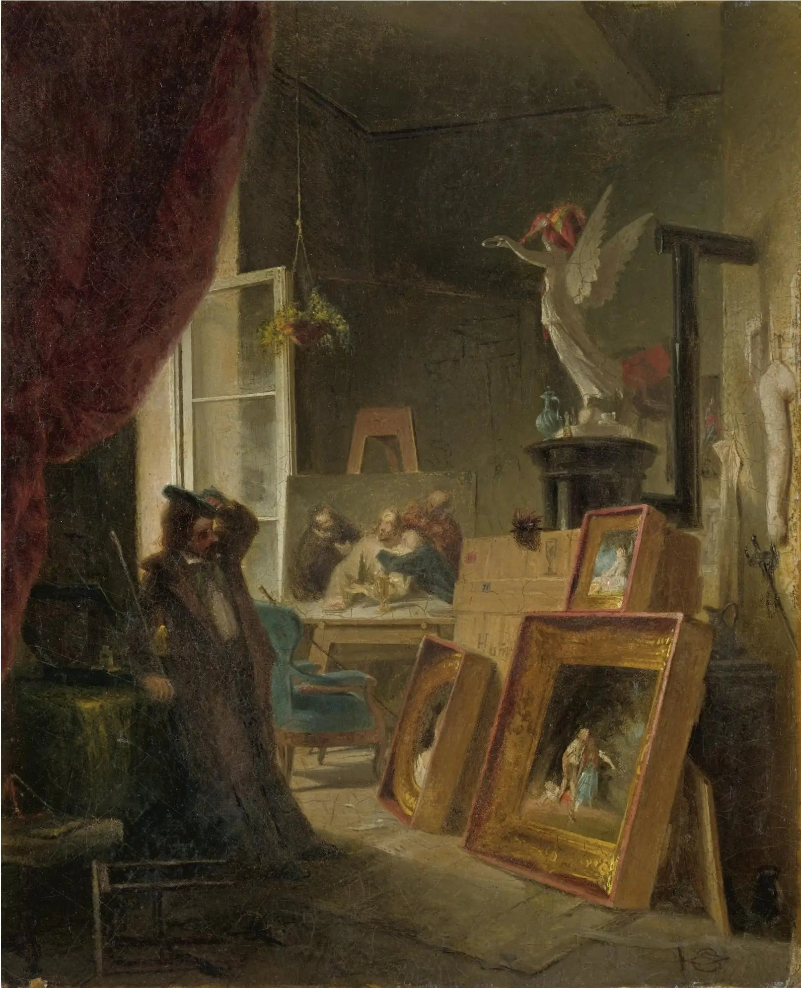 Le Peintre historique - Carl Spitzweg image 1 reproduction d’œuvre d’art à l’huile