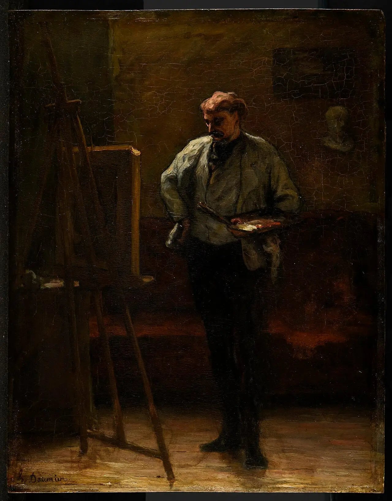 Le Peintre - Honoré Daumier image 1 tableau peint à l’huile sur toile