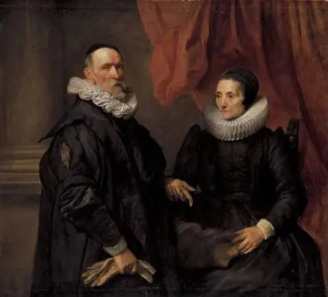 Le peintre Jan de Wael et son épouse Gertrud de Jode - Antoine van Dyck image 1 copie peinte à la main à l’huile