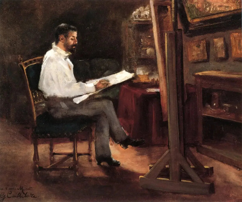Le peintre Morot dans son atelier - Gustave Caillebotte