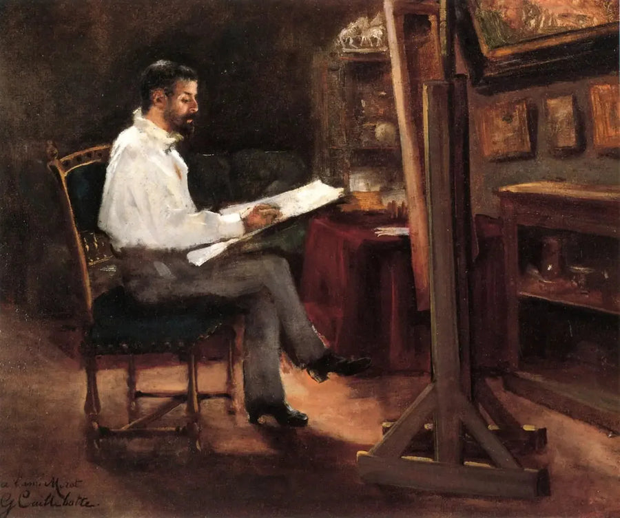 Le peintre Morot dans son atelier - Gustave Caillebotte