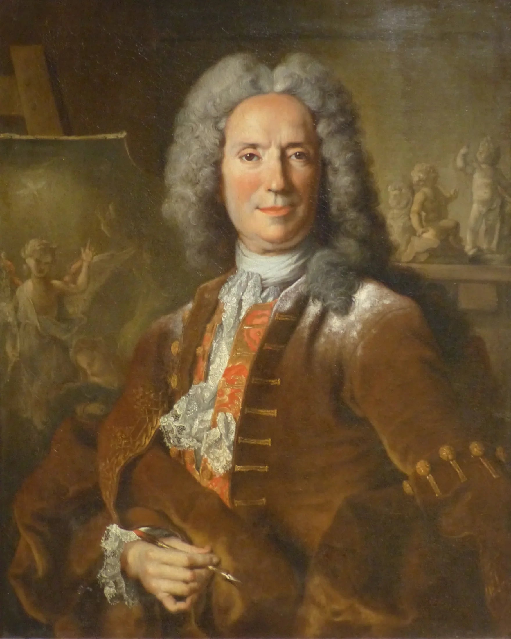 Le peintre Pierre Parrocel - Nicolas de Largillière image 1 tableau peint à l’huile sur toile
