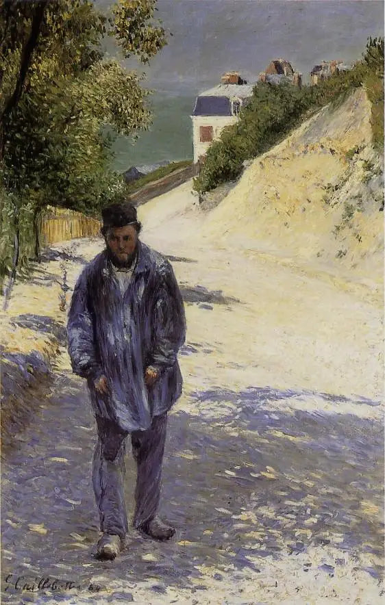 Le père Magloire sur le chemin de Saint-Clair à Étretat - Gustave Caillebotte