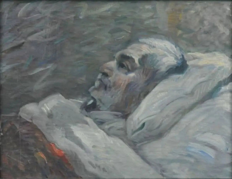 Le Père sur le lit de malade I - Franz Marc