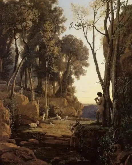 Le Petit Berger - Jean-Baptiste Camille Corot image 1 reproduction réalisée par Alpha Reproduction