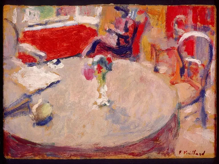 Le petit bouquet sur la table - Édouard Vuillard image 1 tableau peint à l’huile sur toile