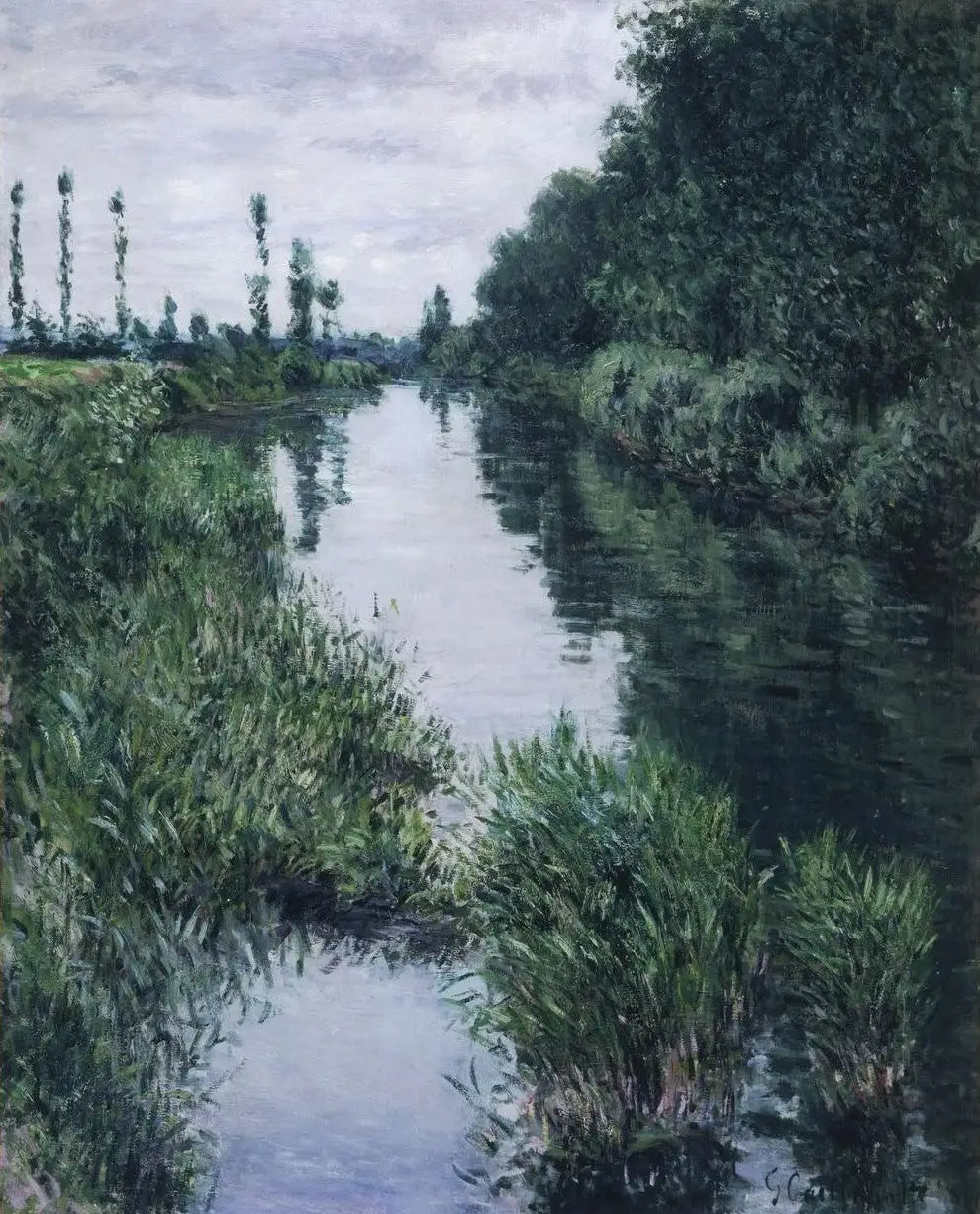 Le petit bras de la Seine à Argenteuil - Gustave Caillebotte image 1 reproduction de peinture à l’huile