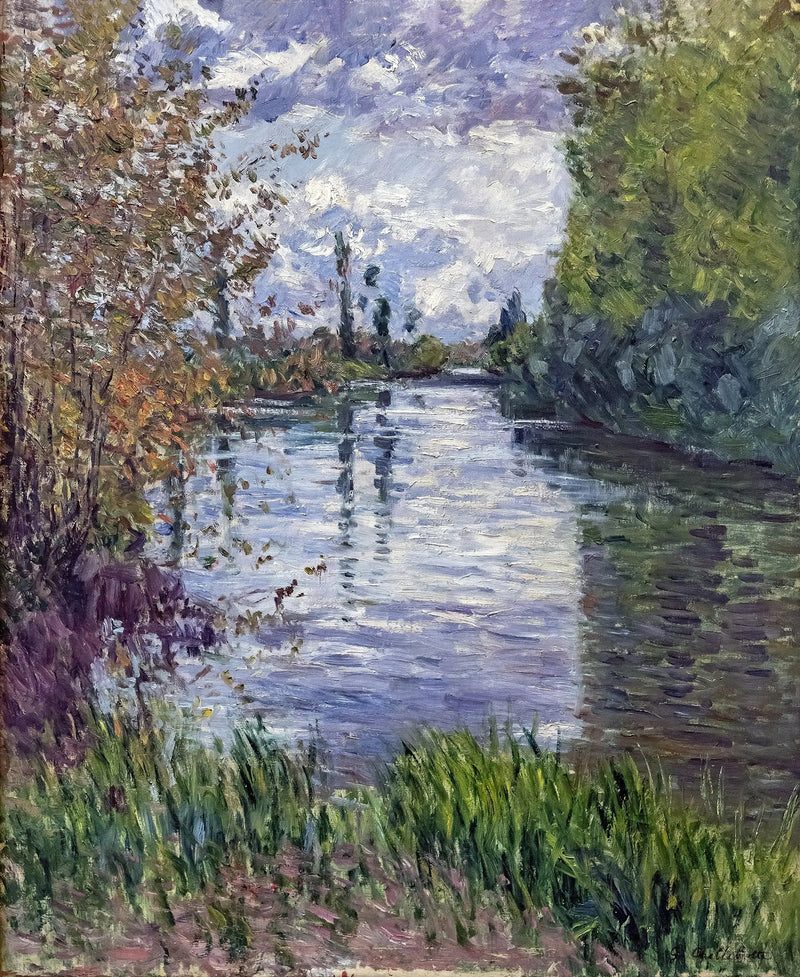 Le Petit bras de la Seine en automne - Gustave Caillebotte
