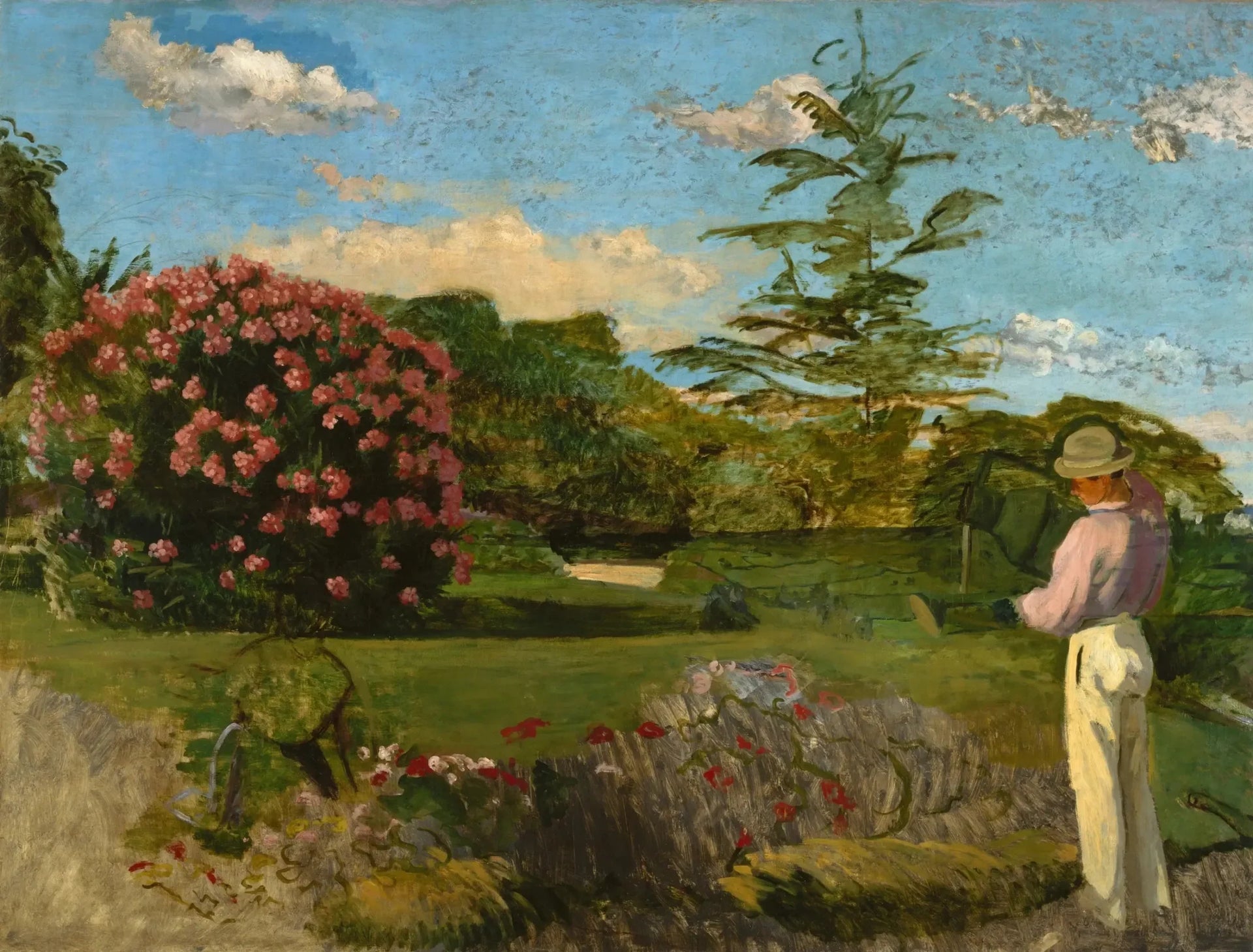 Le petit jardinier - Frédéric Bazille image 1 reproduction artisanale de tableau
