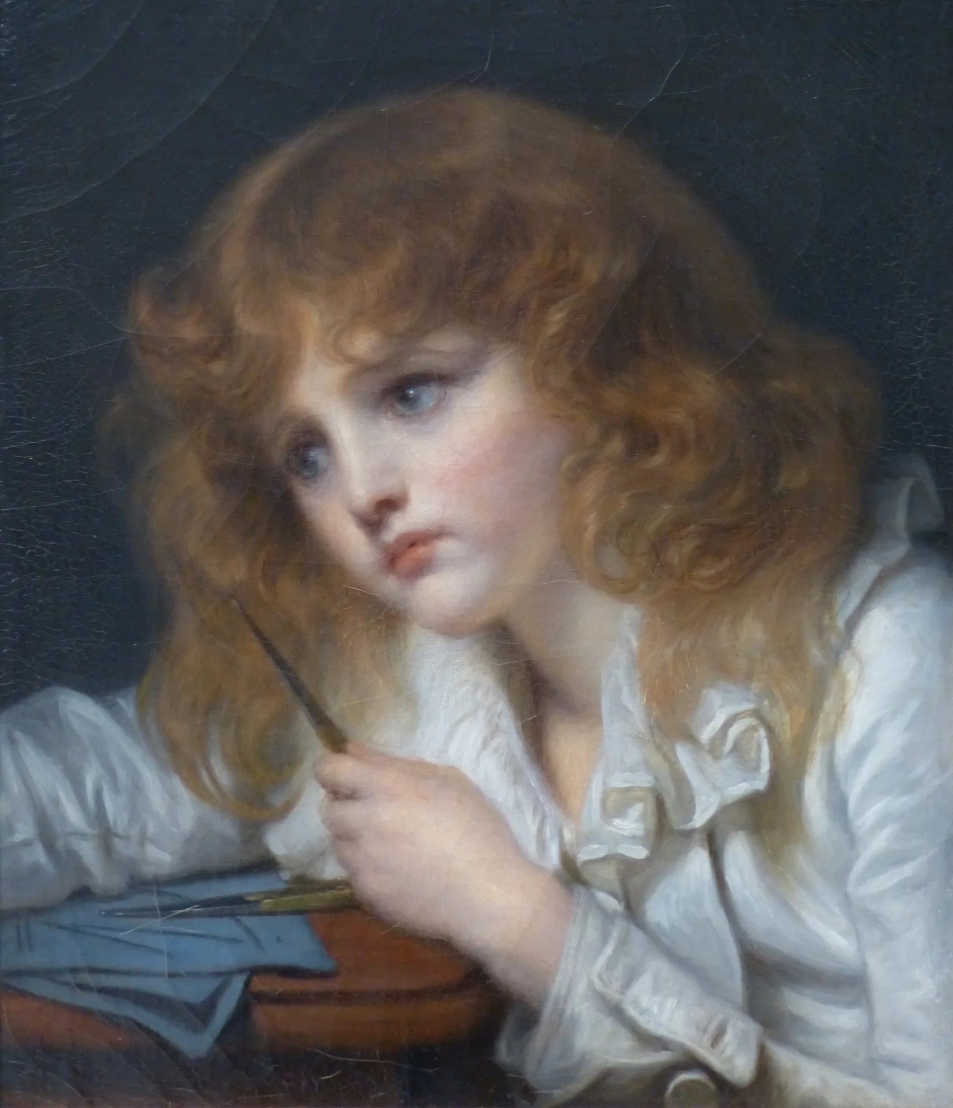 Le petit mathématicien - Jean-Baptiste Greuze image 1 reproduction de peinture à l’huile