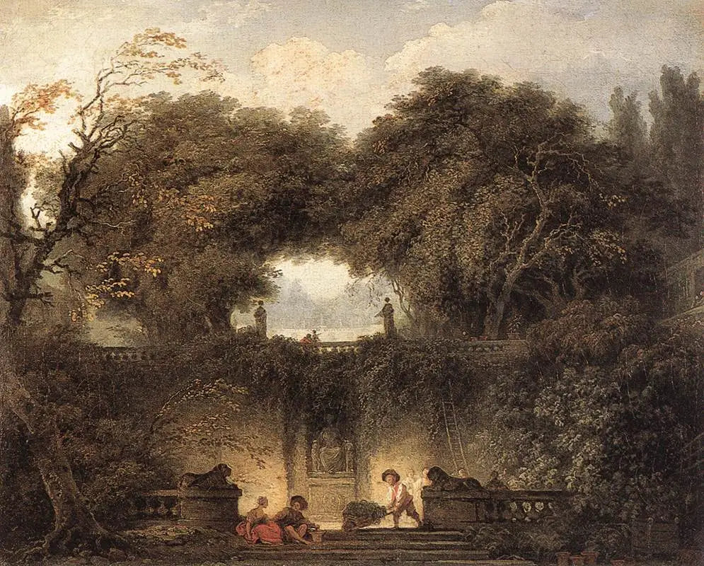 Le Petit Parc - Jean-Honoré Fragonard image 1 tableau peint à l’huile sur toile