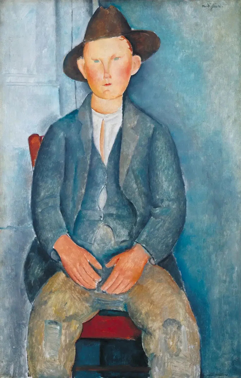 Le Petit Paysan - Amedeo Modigliani image 1 reproduction artisanale de tableau