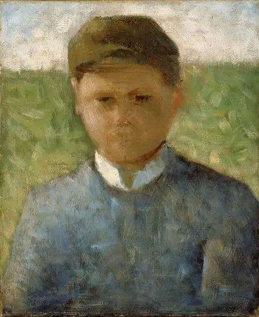 Le Petit paysan en bleu - Georges Seurat image 1 tableau peint à l’huile sur toile