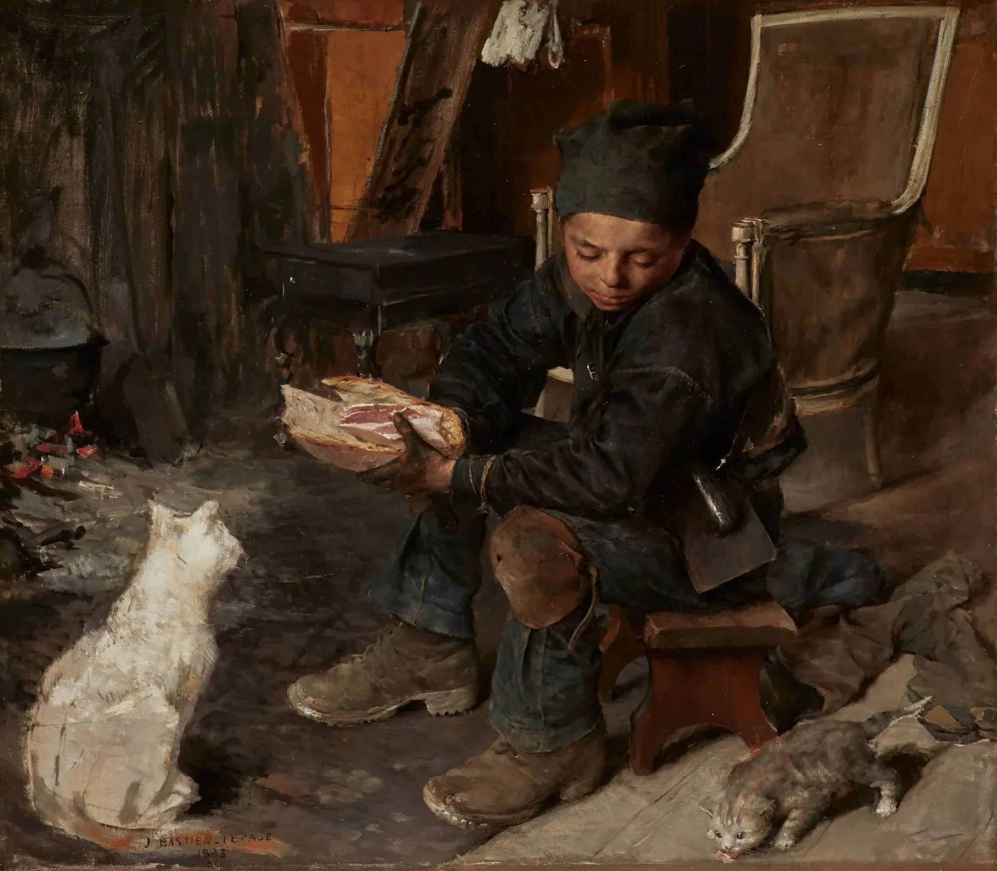 Le Petit Ramoneur - Jules Bastien-Lepage image 1 reproduction artisanale de tableau