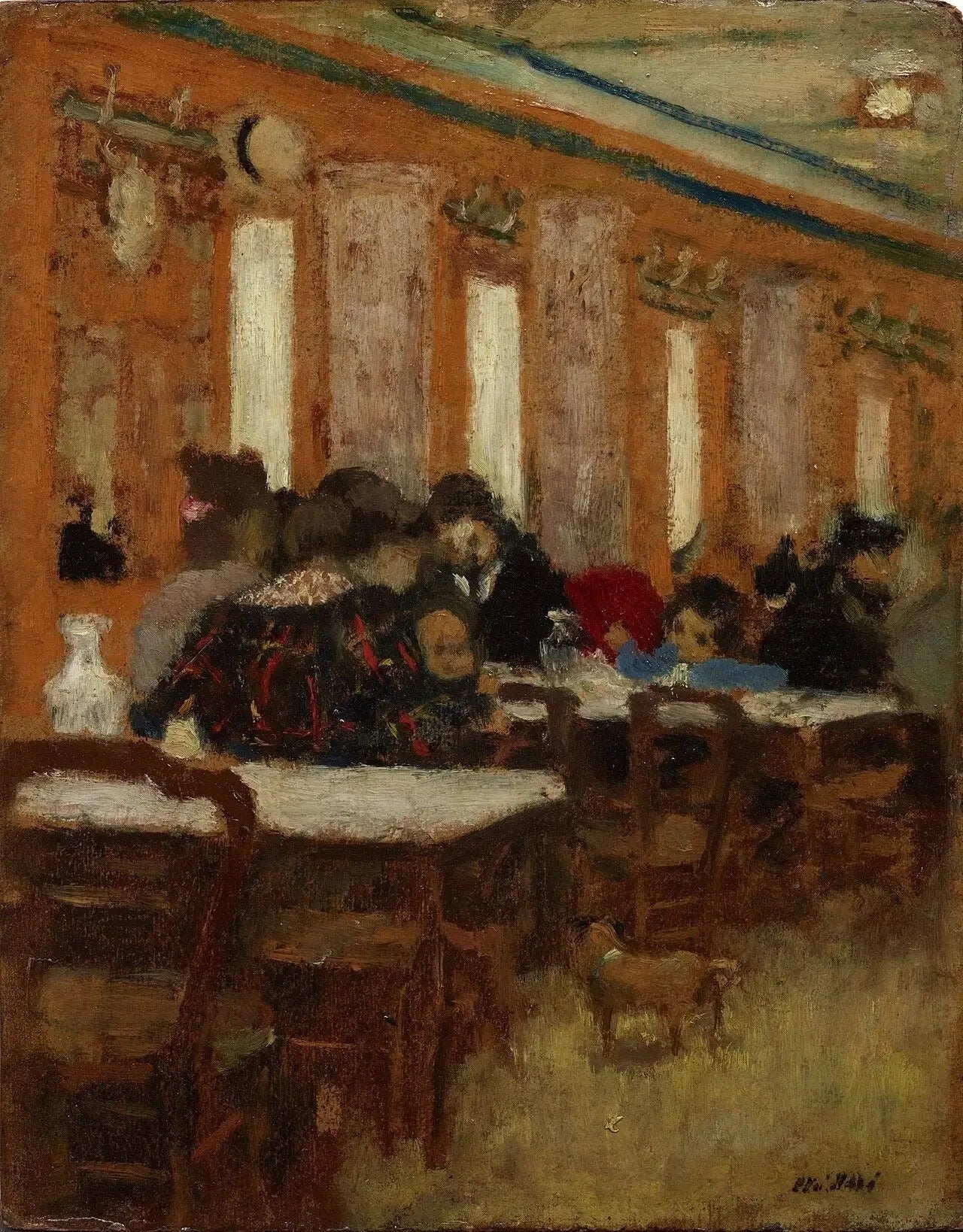Le Petit Restaurant - Édouard Vuillard image 1 copie de tableau peinte à la main