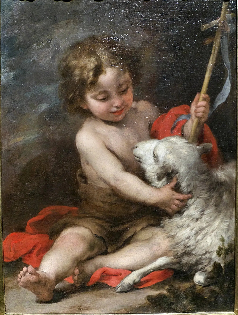 Le petit saint Jean jouant avec un agneau - Bartolomé Esteban Murillo