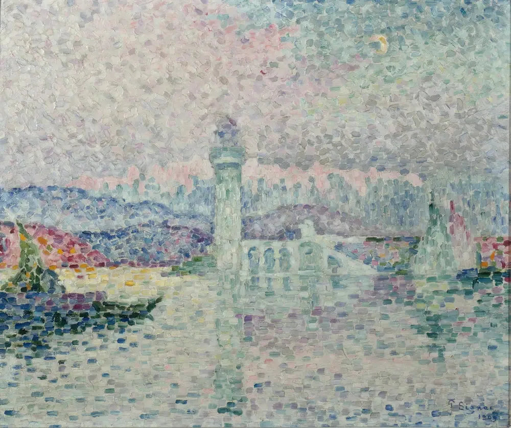 Le phare d'Antibes - Paul Signac image 1 copie de tableau peinte à la main