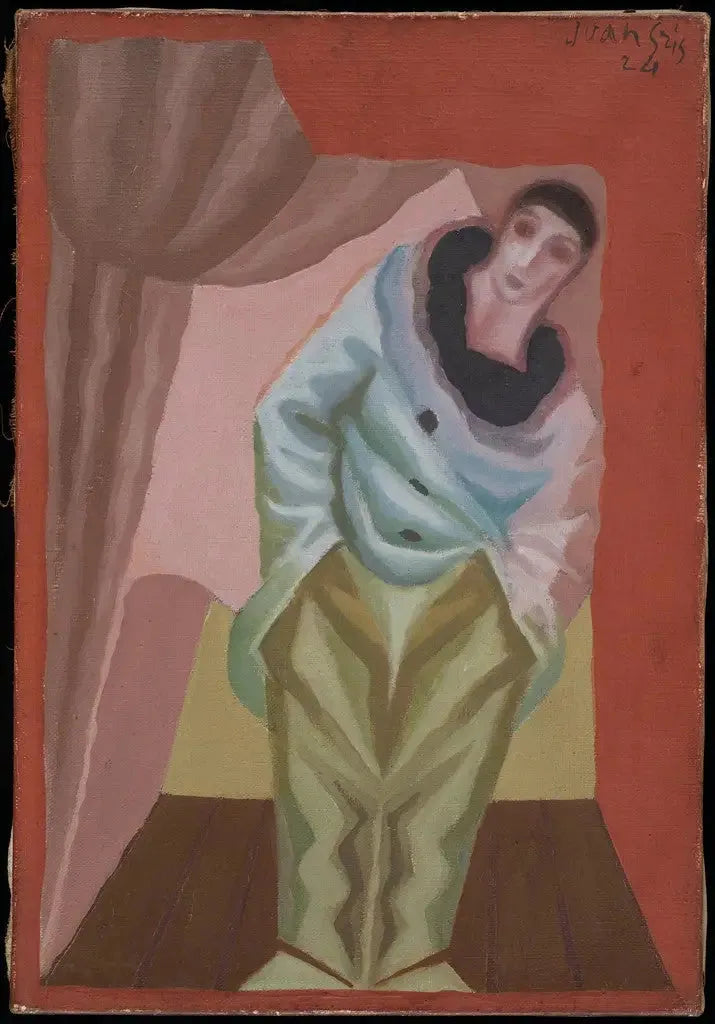 Le Pierrot au Rideau - Juan Gris image 1 reproduction réalisée par Alpha Reproduction